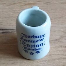 Alter MINIATUR BIERKRUG HUMPEN ENZIAN SCHNAPSBECHER Reklame Werbung