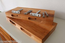 2x Wandboard Erle Massiv Holz Board Regal Steckboard Regalbrett Baumkante ! NEU