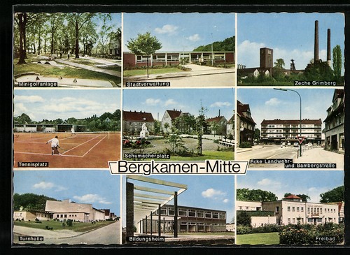 Bergkamen minigolfanlage - ak, bergkamen,