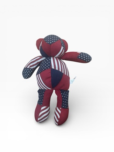 Plüschtier bär patchwork - bär, usa
