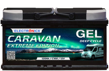 Electronicx Caravan EXTREME Edition Gel Batterie 120 AH 12V Wohnmobil Boot Verso