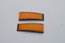 CORUM LEDER ARMBAND 24MM CORUM BUBBLE HERREN NEU FÜR FALTSCHLIESSE GELB