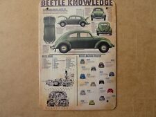 Volkswagen Beetle (1953-55) - Blechschild, Reklameschild
