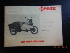 MZ TS250/1  ETZ250 Superelastik Reparaturanleitung Ersatzteilekatalog Teileliste