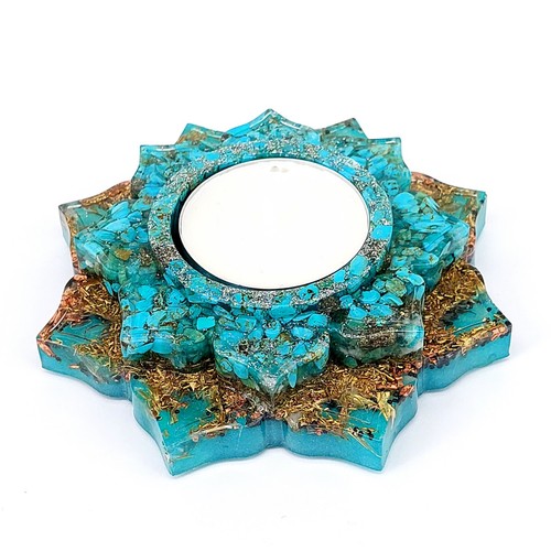 Orgonit lotus teelichthalter - lotus,