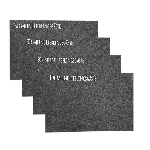 4er filz platzdeckchen - filz,