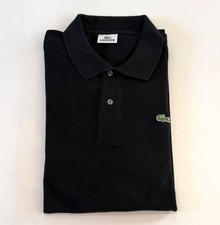 Herren Lacoste Langarm Polo Shirt Gr. 8 / 3XL Schwarz