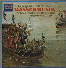 Händel Wassermusik, Schola Cantorum Basiliensis, Wenzinger NEAR MINT Vinyl LP