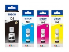 4x Original Tinte Epson ET-2700 ET-2750 ET-2751 ET-3700 ET-4750 / 102 Refill INK