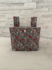 Lenkertasche „Pilze grau“