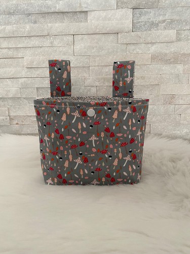 Lenkertasche pilze grau - lenkertasche, „pilze