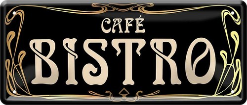 Cafe bistro 28x12cm - ,