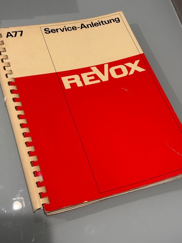 Original revox a77 service - revox,