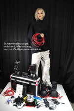 Multiblitz 4x Profilite 200 mit Koffer u. Funkset + LEE Farbfolien, viel Zubehör