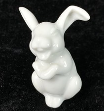 Rosenthal classic Rose Porzellan Figur lachender Hase Osterhase Weiß Auflösung