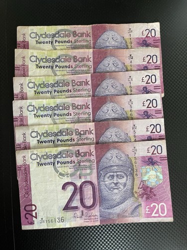Alter clydesdale bank - bank, £20