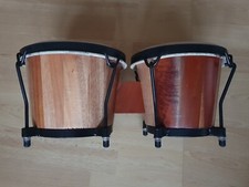 COPPIA BONGOS 6,5-7,5" COLORE DARK WOOD SATIN Akkord Bongos Peird Bongoset 67281