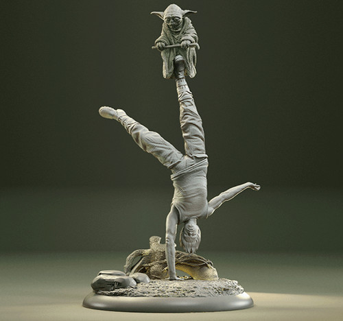 Luke skywalker yoda joga - luke, &
