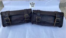 MOTORRAD MOTORRAD ECHT LEDER WERKZEUG ROLLE SATTEL 2 SEITENTASCHE JMB TM