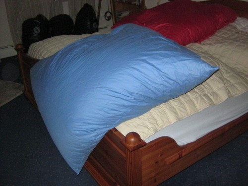 Blaues ballonbett bett füllig - blaues,