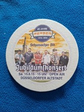 Bierdeckel 2015 Fetzer Jubiläumskonzert - Düsseldorf - Schumacher Alt