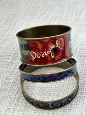 Desigual Armreifset Messing bunt Festival Shabby