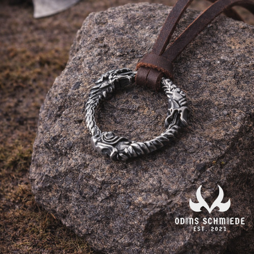 Ouroboros drachen halskette - ouroboros,
