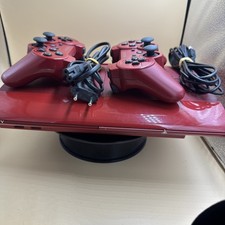 Sony PlayStation 3 Super Slim Konsole PS3 500GB Rot inkl. 2 Controller Gut
