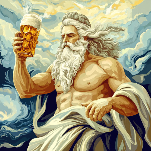 Wandtattoo aufkleber gott zeus - gott,