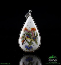 Sammlerobjekt Porzellan Anhänger handbemalt – PGH Meißen Schmuck Kettenanhänger