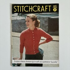 Stitchcraft November 1952 original vintage Strickanleitungen und Handarbeiten