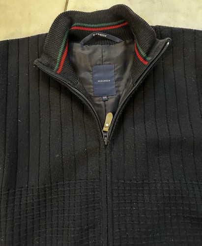 Red green herren strickjacke - red,