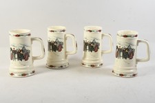 C25B23- 4x Sarreguemines Obernai Keramik Bierkrug