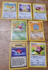 7 Pokemon Karten Fossil Set