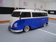 1:18 VW T1 Party Radio Bus Tiefer Tuning mit Echt Alu Felgen Radio USB MP3