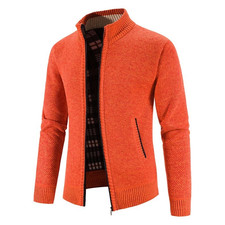 Herren Strickjacke Stehkragen