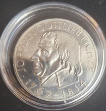 5 DM Silber Gedenkmünze „Johann Gottlieb Fichte“ 1964 (J)