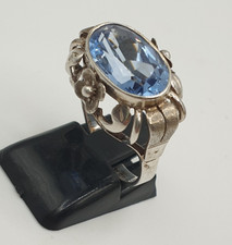 Ring silber blauer stein - ring,
