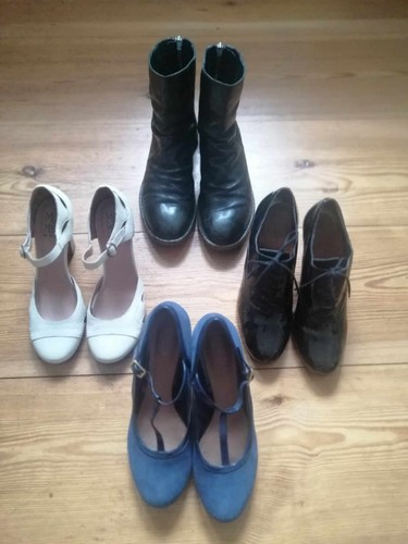 Schuhe lack wildleder und - lack,,