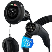Typ 2 22kW 32A 3Phase 7M Verlängerung für Ladekabel Elektrofahrzeug Hybrid & EV