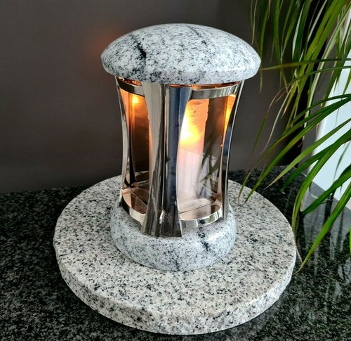 Grablaterne grablampe granit - grablaterne,