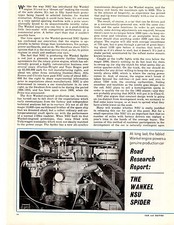 1965 NSU WANKEL SPIDER  ~