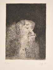 Horst Janssen /Radierung/ 1964 /Odilon Redon/handsigniert/20 Exemplare