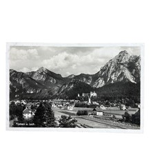 Ansichtskarte AK Füssen am Lech Stadtansicht Echtfoto Feldpost Gelaufen 1939