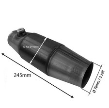 Sportkat Rennkat Katalysator Edelstahl 200 Zellen Einlass 76mm 3"Zoll
