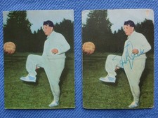 1959 Heinerle Die kleine Regelecke Fritz Walter Rookie RC Auto On Card signiert