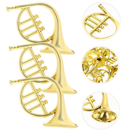 Golden mini plastic musical - golden,
