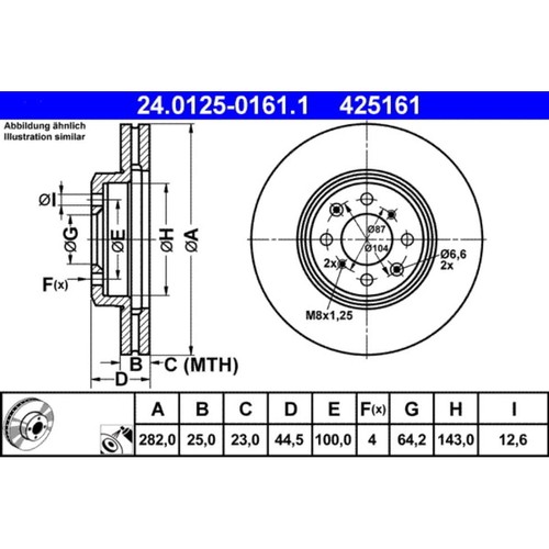Bremsscheibe ate - bremsscheibe,
