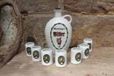 8 tlg. Set Schnapsflasche + 7