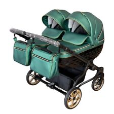 Adbor OXV 3D 6-in-1 Zwillingskinderwagen Eu Prod. Alu Gest. verschiedene Farben